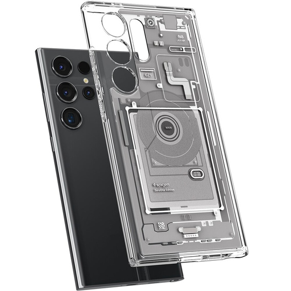 Чехол Spigen до Samsung Galaxy S23 Ultra, Ultra Hybrid, прозрачный