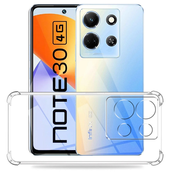Чехол до Infinix Note 30 5G, Dropproof, прозрачный