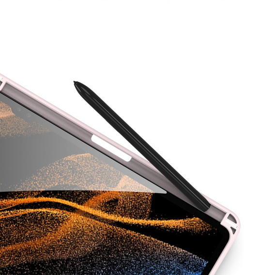 Чехол Dux Ducis для Samsung Galaxy Tab S9 Ultra с держателем стилуса, светло-розовый