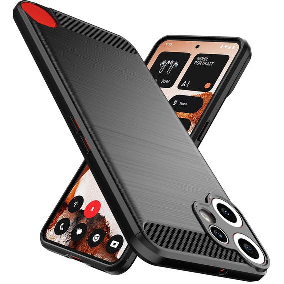 Чехол до CMF Nothing Phone 2 Pro, Carbon, чёрный