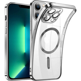 Чoхол до iPhone 13 Pro, MagSafe Hybrid, сріблястий