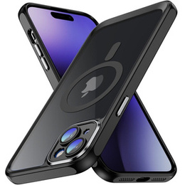 Чохол для iPhone 15 Plus, ERBORD Impact Guard, MagSafe, чорний