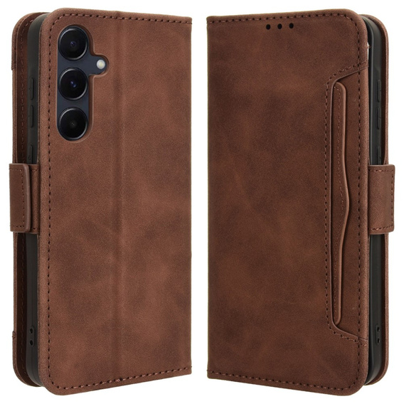 Откидной чехол для Samsung Galaxy A35 5G, Card Slot, коричневый