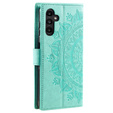 Чохол-книжка для Samsung Galaxy A25 5G, Mandala Flower, зелений + скло 9H