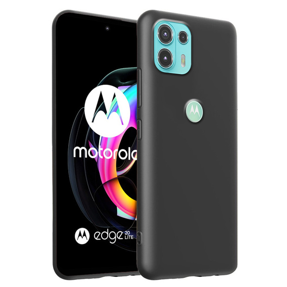 Чoхол до Motorola Edge 20 Lite, Silicone Lite, чорний