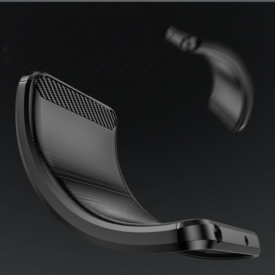Чехол до Samsung Galaxy M55 5G, Carbon, чёрный