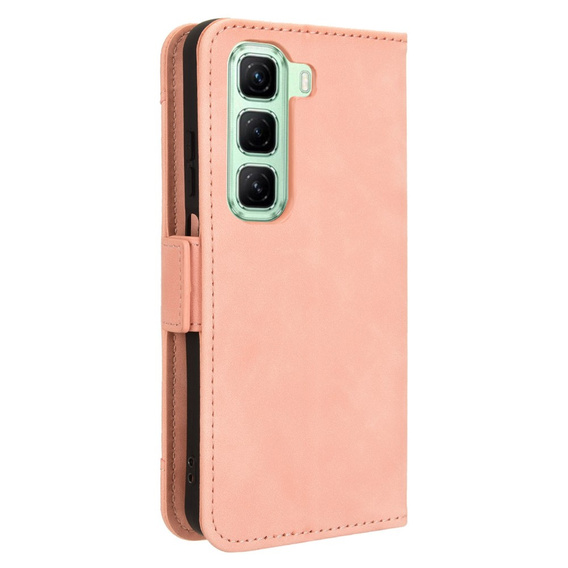 Откидной чехол для Infinix Hot 50 4G, Card Slot, розовый