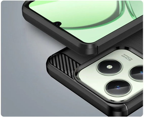 Чoхол до Realme C61, Carbon, чорний