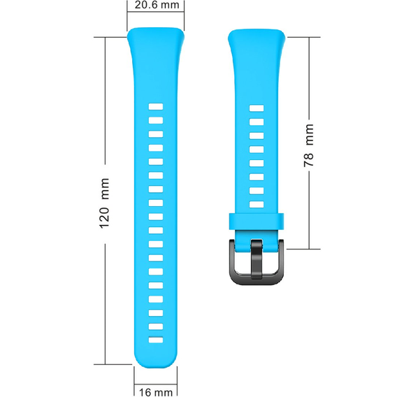 Силиконовый ремешок для Huawei Band 6 / Honor Band 6, Blue