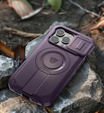 Броньований чохол для iPhone 15, Dexnor CamProtect MagSafe, зелений (Дві рамки)