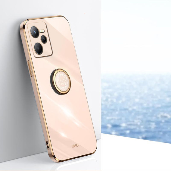 Чехол до Realme C35, Electro Ring, розовый
