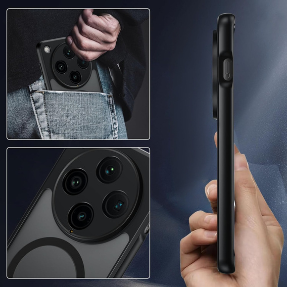 Чехол для Oppo Find X8 Pro, для MagSafe, ERBORD Matt Case, чёрный