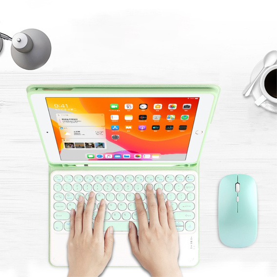 Чохол + клавіатура iPad Pro 11 2021 / 2018, iPad Air 10.9 4 2020 / 5 2022, Pen Slot, зелений
