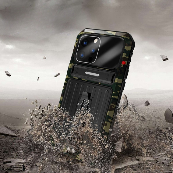 Броньований чохол для iPhone 14 Pro, Metal Hybrid, камуфляж