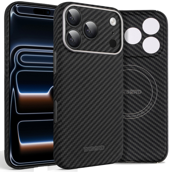 Чохол для MagSafe ERBORD Full Kevlar для iPhone 17 Pro Max