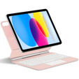 Чехол-клавиатура для iPad 10.9" 2022 (10 gen.) / iPad 11" 2025 A16 (11 gen.), Magnetic Keyboard Touchpad, розовый