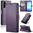 Чехол для Samsung Galaxy A17 5G, ERBORD Glossy Litchi, кошелек с клапаном, фиолетовый