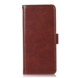 Футляр з клапаном для T Phone 3 5G, Crazy Horse Wallet, коричневий