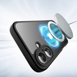 Матовый чехол для iPhone 17, для Magsafe, матовый черный