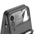 Чехол GKK Ring Holder + Pen до Samsung Galaxy Z Flip3 5G, Black