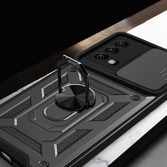 Чехол NOX Camera Slide Oppo A74 4G, CamShield Slide, чёрный