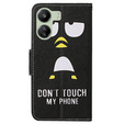 Чохол-книжка для Xiaomi Redmi 13C / Poco C65, Wallet, Don't Touch My Phone, чорний