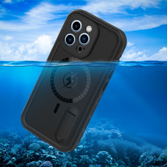 Водонепроникний чохол для iPhone 13 Pro, Redpepper, для MagSafe, чорний