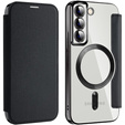 Откидной чехол для Samsung Galaxy S22 5G, RFID Wallet MagSafe CamShield, чёрный