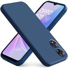 Чoхол до Oppo A78 5G, Silicone Lite, темно-синій