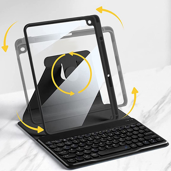 Чохол + клавіатура iPad 10.2 2021 / 2020 / 2019 7/8/9 gen, чорний