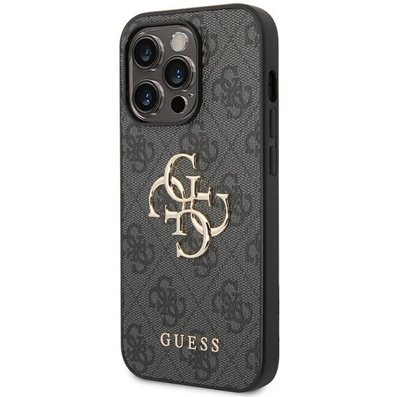 Чехол GUESS до iPhone 15 Pro Max, 4G Big Metal Logo, серый
