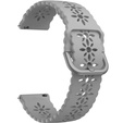 Силиконовый ремешок 22mm Soft Hollowed-out, Grey