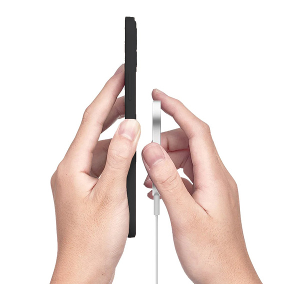 Чехол Silicone до iPhone 12 Pro Max, MagSafe, Black