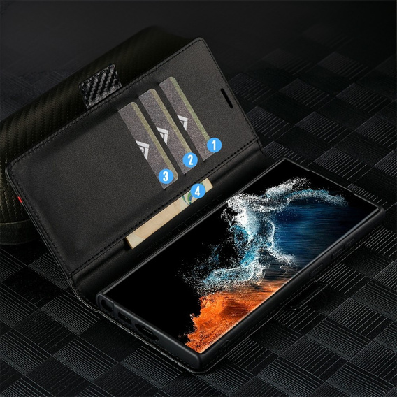 Чехол-накладка для Samsung Galaxy S25 Ultra, Carbon LC.IMEEKE, чёрный