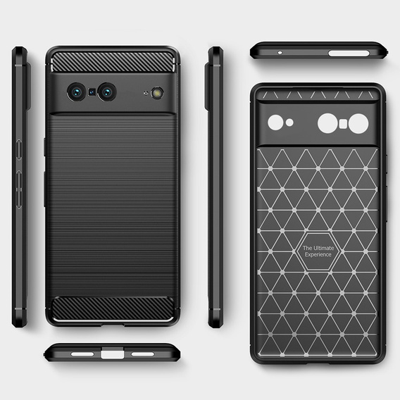 Чехол до Google Pixel 7, Carbon, чёрный