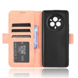 Футляр з клапаном для Realme 14 Pro 5G, Card Slot, рожевий