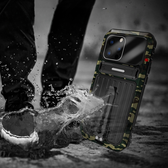 Бронированный чехол для iPhone 14 Pro, Metal Hybrid, камуфляж