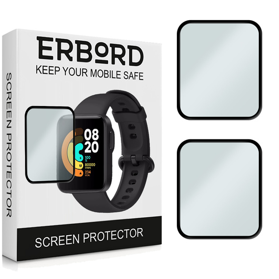 2x Гибридное стекло ERBORD для Xiaomi Redmi Watch 2 Lite