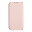 Чехол Dux Ducis для iPhone 17, Skin Pro, с клапаном, со слотом для карт, розовый