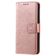 Откидной чехол для Xiaomi Redmi Note 12 4G, Mandala, розовый rose gold
