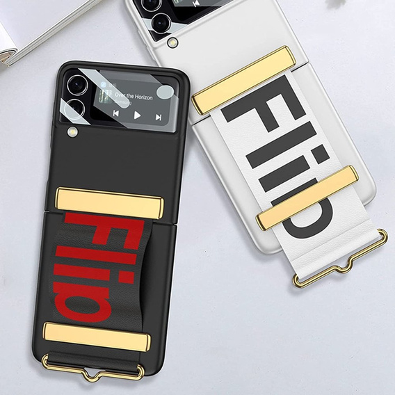 Оригінальний чохол від Samsung Galaxy Z Flip3, Silicone Strap Cover, Silver