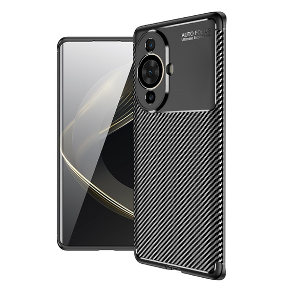Чoхол до Huawei Nova 11 Pro, Carbon Gel, чорний