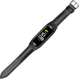 Кожаный ремешок для часов Samsung Galaxy Fit 2 SM-R220, Black