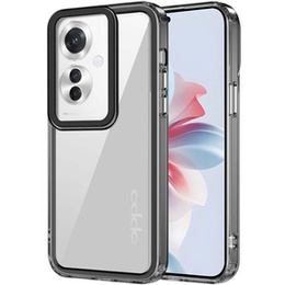 Чoхол до Oppo Reno 11F 5G, Fusion Hybrid, прозорий / чорний