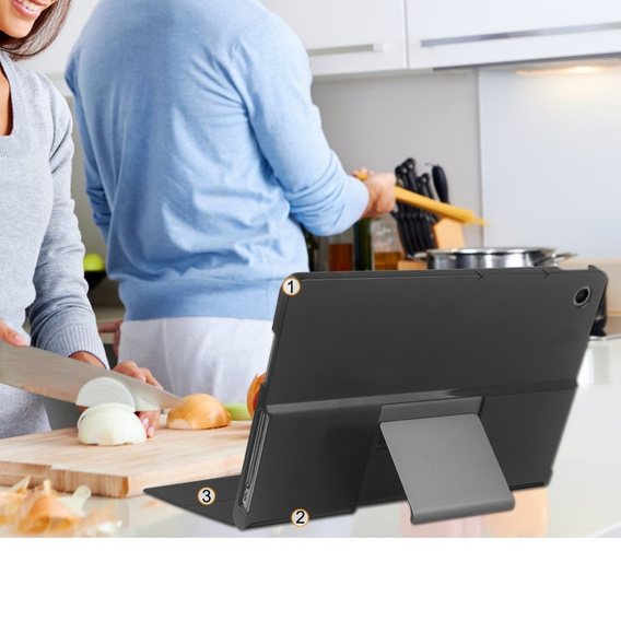 Чохол для Lenovo Tab Plus, Smartcase, чорний