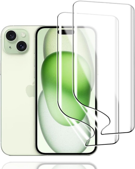 2x Гідрогелева плівка для iPhone 15, ERBORD Hydrogel Foil