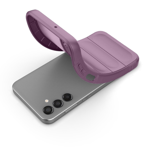 Чехол до Samsung Galaxy A15, Gaming Shockproof, фиолетовый + 9H стекло