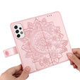 Откидной чехол для Samsung Galaxy A53 5G, Mandala Flower, розовый rose gold