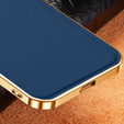 Чoхол до Samsung Galaxy S23 Ultra, Cowhide Leather, темно-синій