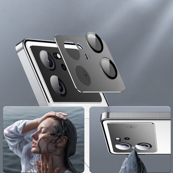Защитный чехол для камеры Xiaomi 13T / 13T Pro, CamShield MagSafe, прозрачный / серебряный